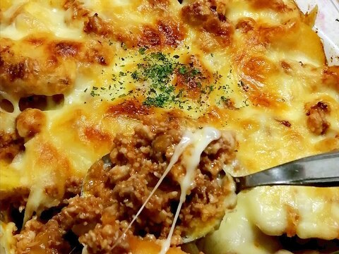 冷凍ポテトで超かんたん！ポテトミートのチーズ焼き